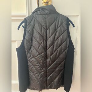 Eileen Fisher Black Quilted Puffer Vest